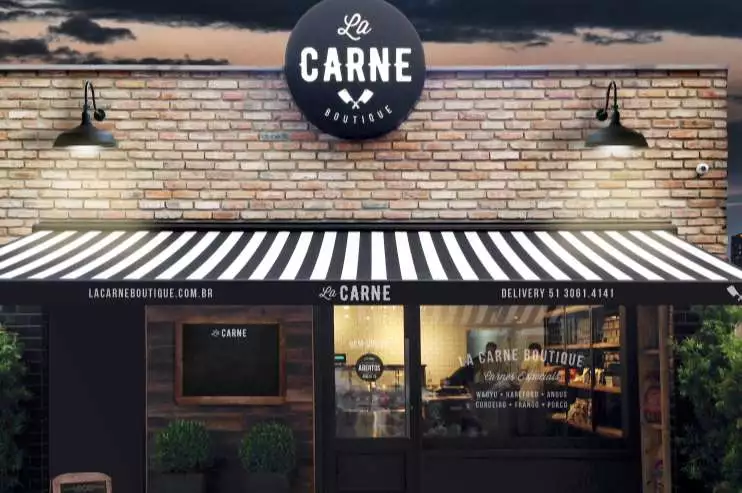 Fachada La Carne em Porto Alegre